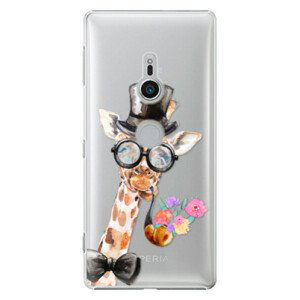 Plastové puzdro iSaprio - Sir Giraffe - Sony Xperia XZ2