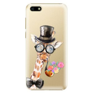 Plastové puzdro iSaprio - Sir Giraffe - Huawei Y5 2018