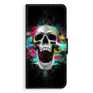 Flipové puzdro iSaprio - Skull in Colors - Samsung Galaxy A8 Plus