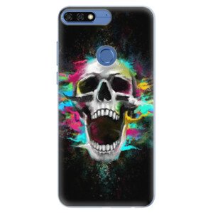 Silikónové puzdro iSaprio - Skull in Colors - Huawei Honor 7C