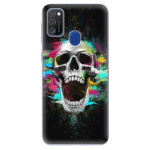 Odolné silikónové puzdro iSaprio - Skull in Colors - Samsung Galaxy M21