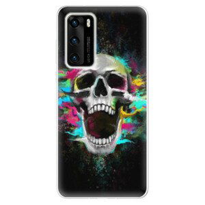 Odolné silikónové puzdro iSaprio - Skull in Colors - Huawei P40