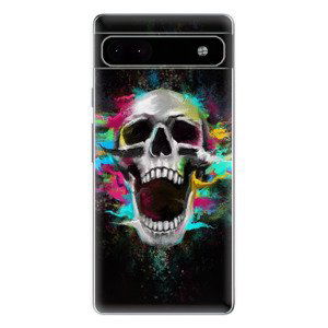 Odolné silikónové puzdro iSaprio - Skull in Colors - Google Pixel 6a 5G