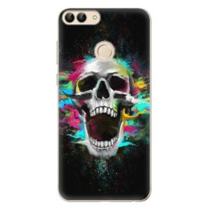 Odolné silikónové puzdro iSaprio - Skull in Colors - Huawei P Smart