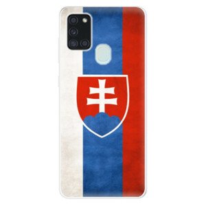 Odolné silikónové puzdro iSaprio - Slovakia Flag - Samsung Galaxy A21s