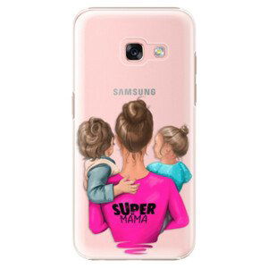 Plastové puzdro iSaprio - Super Mama - Boy and Girl - Samsung Galaxy A3 2017