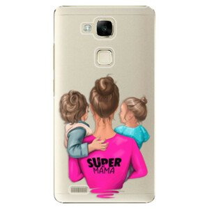 Plastové puzdro iSaprio - Super Mama - Boy and Girl - Huawei Ascend Mate7