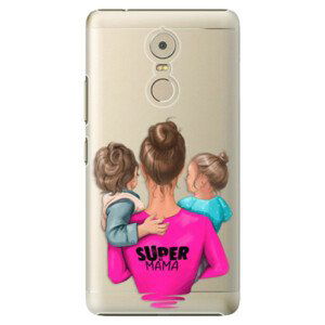 Plastové puzdro iSaprio - Super Mama - Boy and Girl - Lenovo K6 Note