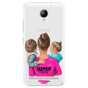 Plastové puzdro iSaprio - Super Mama - Boy and Girl - Lenovo C2