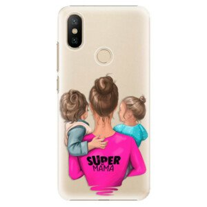 Plastové puzdro iSaprio - Super Mama - Boy and Girl - Xiaomi Mi A2