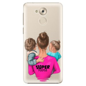 Plastové puzdro iSaprio - Super Mama - Boy and Girl - Huawei Nova Smart