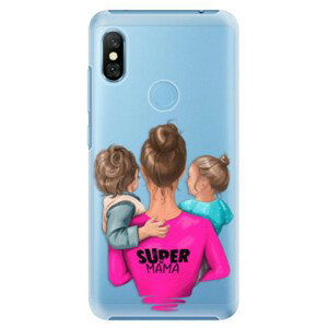 Plastové puzdro iSaprio - Super Mama - Boy and Girl - Xiaomi Redmi Note 6 Pro