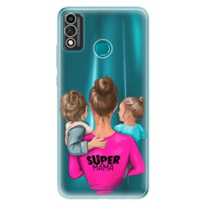 Odolné silikónové puzdro iSaprio - Super Mama - Boy and Girl - Honor 9X Lite