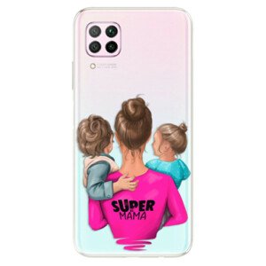 Odolné silikónové puzdro iSaprio - Super Mama - Boy and Girl - Huawei P40 Lite