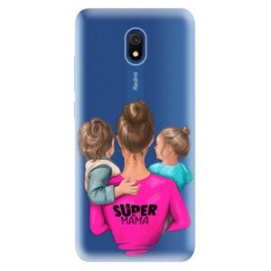 Odolné silikónové puzdro iSaprio - Super Mama - Boy and Girl - Xiaomi Redmi 8A