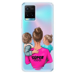 Odolné silikónové puzdro iSaprio - Super Mama - Boy and Girl - Vivo Y21 / Y21s / Y33s