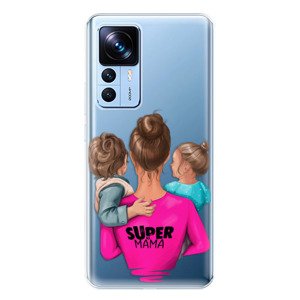 Odolné silikónové puzdro iSaprio - Super Mama - Boy and Girl - Xiaomi 12T / 12T Pro