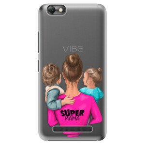 Plastové puzdro iSaprio - Super Mama - Boy and Girl - Lenovo Vibe C