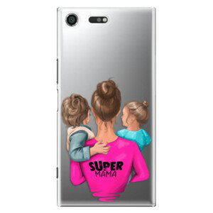 Plastové puzdro iSaprio - Super Mama - Boy and Girl - Sony Xperia XZ Premium