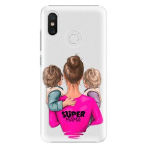 Plastové puzdro iSaprio - Super Mama - Two Boys - Xiaomi Mi 8