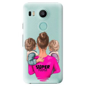 Plastové puzdro iSaprio - Super Mama - Two Boys - LG Nexus 5X