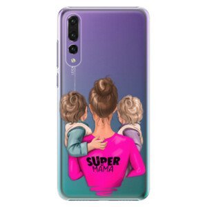 Plastové puzdro iSaprio - Super Mama - Two Boys - Huawei P20 Pro