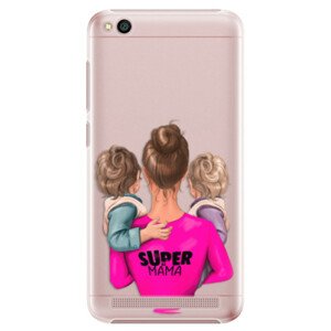 Plastové puzdro iSaprio - Super Mama - Two Boys - Xiaomi Redmi 5A