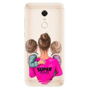 Silikónové puzdro iSaprio - Super Mama - Two Boys - Xiaomi Redmi 5 Plus