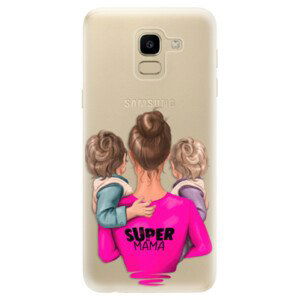 Odolné silikónové puzdro iSaprio - Super Mama - Two Boys - Samsung Galaxy J6