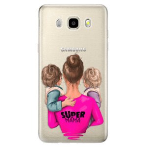 Odolné silikónové puzdro iSaprio - Super Mama - Two Boys - Samsung Galaxy J5 2016