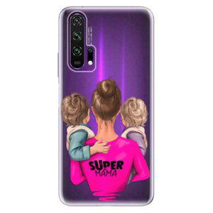 Odolné silikónové puzdro iSaprio - Super Mama - Two Boys - Honor 20 Pro