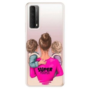 Odolné silikónové puzdro iSaprio - Super Mama - Two Boys - Huawei P Smart 2021