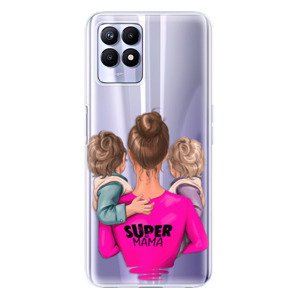 Odolné silikónové puzdro iSaprio - Super Mama - Two Boys - Realme 8i