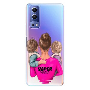 Odolné silikónové puzdro iSaprio - Super Mama - Two Boys - Vivo Y72 5G