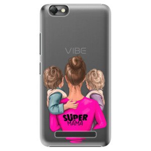 Plastové puzdro iSaprio - Super Mama - Two Boys - Lenovo Vibe C