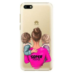 Plastové puzdro iSaprio - Super Mama - Two Boys - Huawei Y5 2018