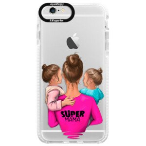 Silikónové púzdro Bumper iSaprio - Super Mama - Two Girls - iPhone 6 Plus/6S Plus