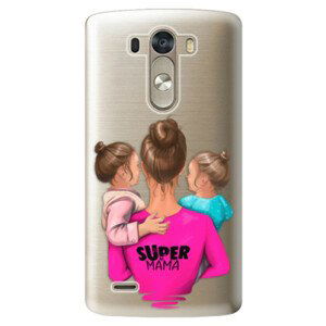 Plastové puzdro iSaprio - Super Mama - Two Girls - LG G3 (D855)