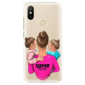 Plastové puzdro iSaprio - Super Mama - Two Girls - Xiaomi Mi A2