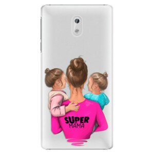 Plastové puzdro iSaprio - Super Mama - Two Girls - Nokia 3