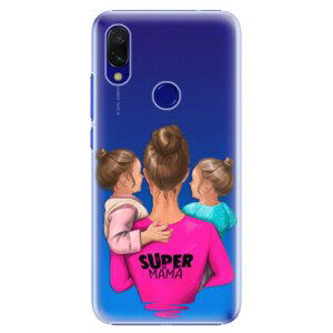 Plastové puzdro iSaprio - Super Mama - Two Girls - Xiaomi Redmi 7