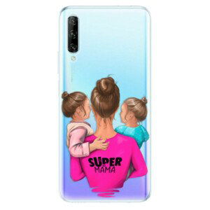 Odolné silikónové puzdro iSaprio - Super Mama - Two Girls - Huawei P Smart Pro