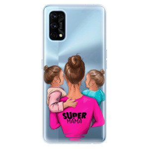 Odolné silikónové puzdro iSaprio - Super Mama - Two Girls - Realme 7 Pro