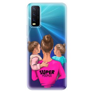 Odolné silikónové puzdro iSaprio - Super Mama - Two Girls - Vivo Y20s