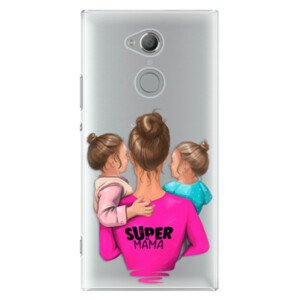 Plastové puzdro iSaprio - Super Mama - Two Girls - Sony Xperia XA2 Ultra