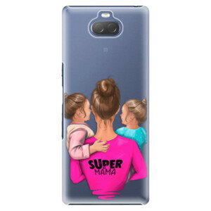 Plastové puzdro iSaprio - Super Mama - Two Girls - Sony Xperia 10