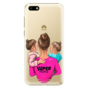 Plastové puzdro iSaprio - Super Mama - Two Girls - Huawei Y5 2018