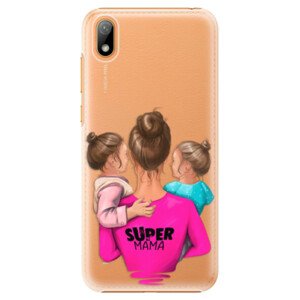 Plastové puzdro iSaprio - Super Mama - Two Girls - Huawei Y5 2019