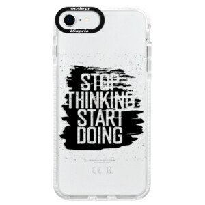 Silikónové puzdro Bumper iSaprio - Start Doing - black - iPhone SE 2020