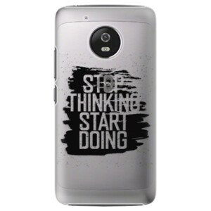 Plastové puzdro iSaprio - Start Doing - black - Lenovo Moto G5